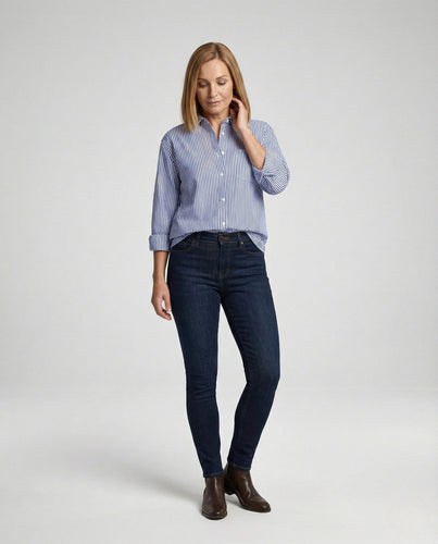 Damen Bluse Oversize gestreift