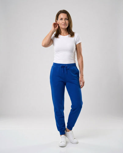 Unisex Jogginghose Baumwollfleece Freizeit Hose mit Elastischem Bund