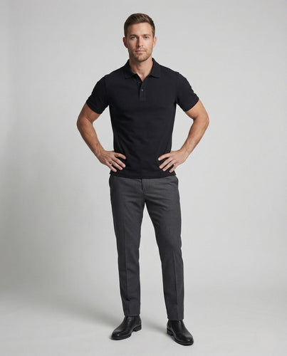 Herren Klassisches Piqué Poloshirt Baumwollmix