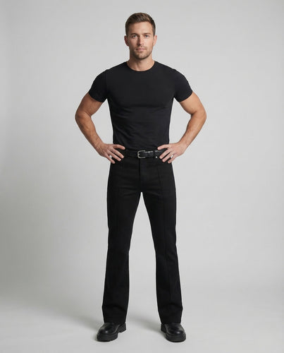 Herren Denim Schlaghose Stretch - Arvani
