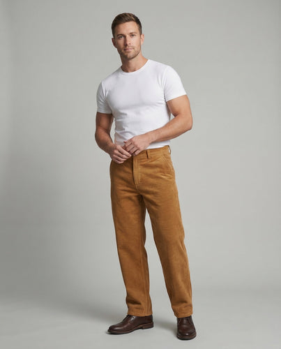 Herren Cordhose Cargo Gerade - Vittorelli