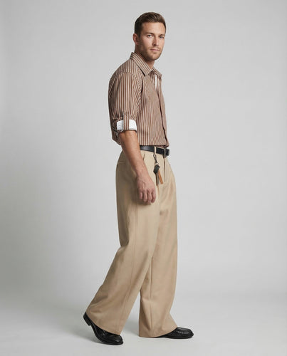 Herren Palazzo Hose High Waist