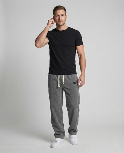 Herren Cordhose Weit Kordelzug