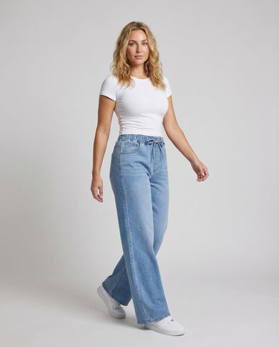 Damen Paperbag Jeans High Waist