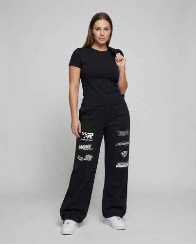 Damen Sweathose Baggy Print