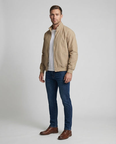 Herren Harringtonjacke Nylon Leicht