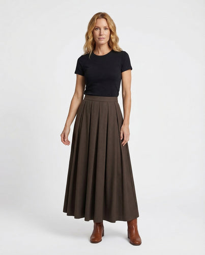 Damen Maxirock Lagen Schlitz