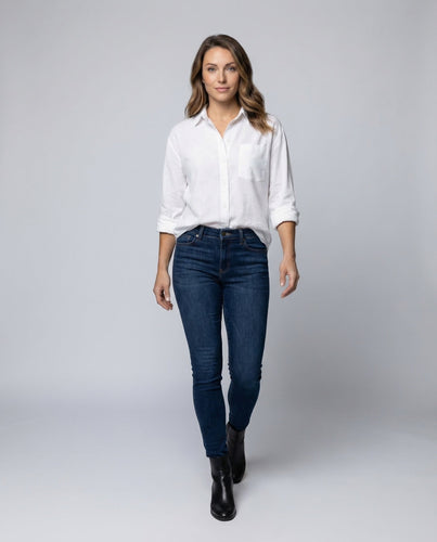 Damen Resort-Hemd Baumwollmischung