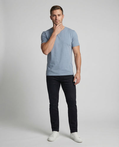 Herren Rundhals-Shirt Baumwoll-Jersey