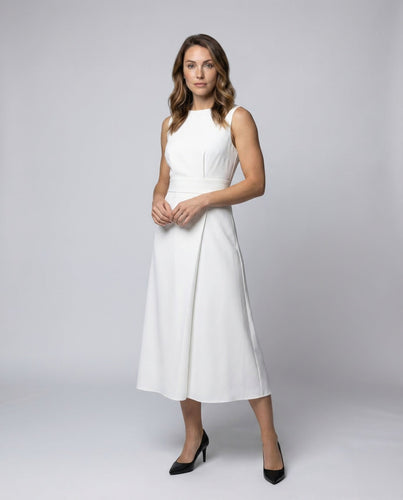 Damen Midikleid Asymmetrische Drapierung