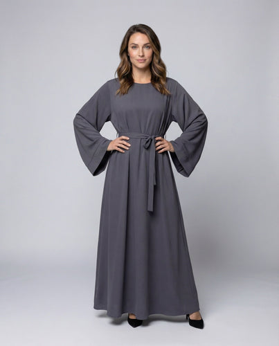 Damen Abaya-Kleid Weite Ärmelbahnen