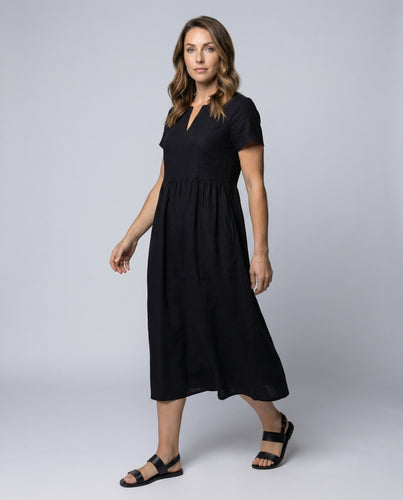 Damen legeres Strand-Sommerkleid mit Empire-Naht