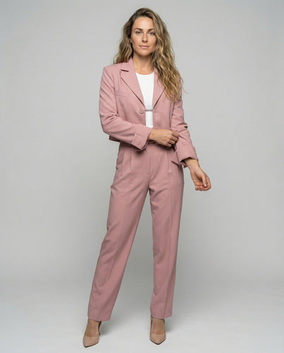 Damen elegantes Tailleur-Set mit kurzem Blazer