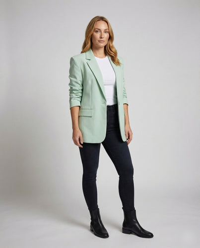 Damen Lockere Überschulter Longblazer