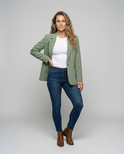 Damen Dezente Paspeltaschen Blazer