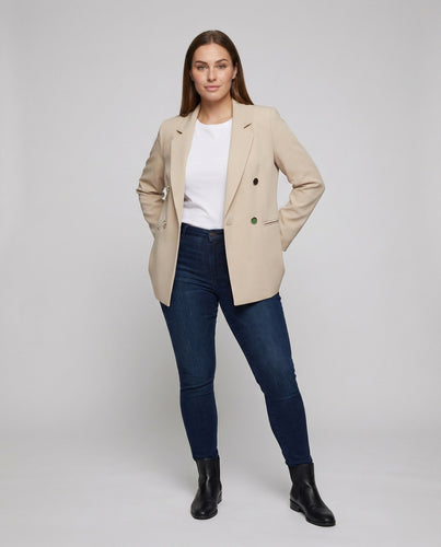 Damen Markante Zweireihige Blazer