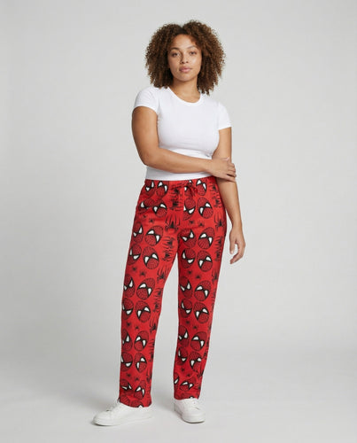Unisex Loungehose mit Comic-Spinnenprint