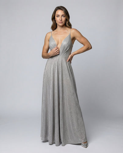 Damen Glamouröse Taillierte-Passe Gala-Maxikleid