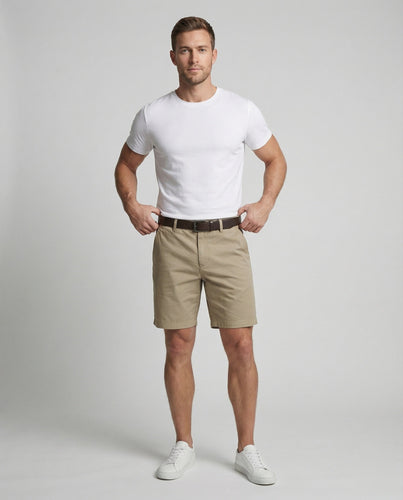 Herren Chino-Bermuda Klassisch Gerade Schnitt