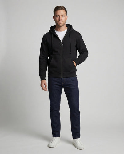 Unisex Oversize-Kapuzenjacke Teddy Reißverschluss