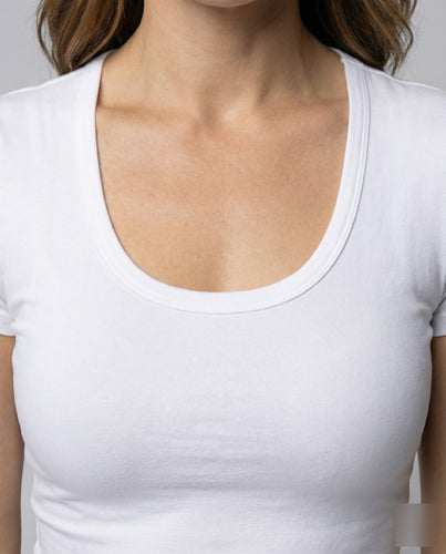 Damen Taillierte Rippstruktur MischgewNord Taschene Cropped-Top