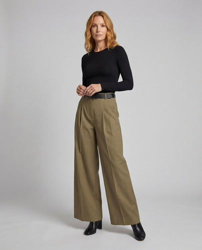 Damen Elegante Palazzo-Gala MischgewNord Taschene Palazzo-Gala-Hose