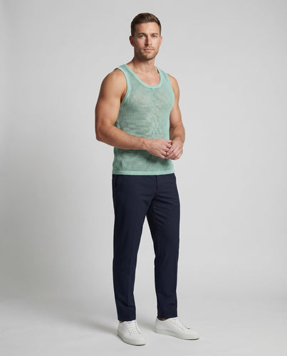 Herren Modische Gehäkeltes Design Strick Strick-Tanktop