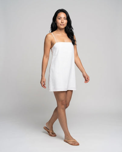 Damen Schlichte Minimalistisches Hängerchen MischgewNord Taschene Minikleid