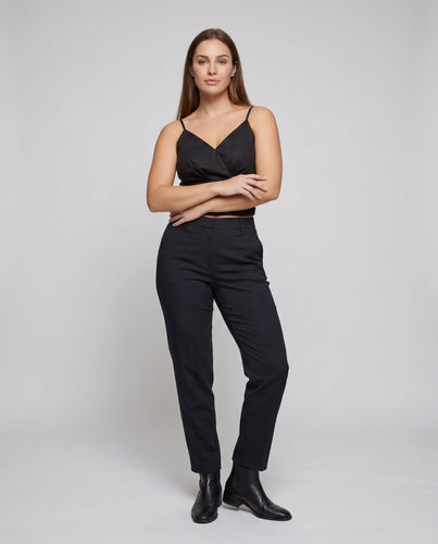 Damen elegantes V-Ausschnitt Trägertop mit hochwertiger Struktur