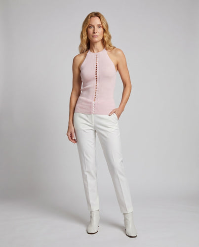 Damen ärmelloses Top mit Knopfdetails
