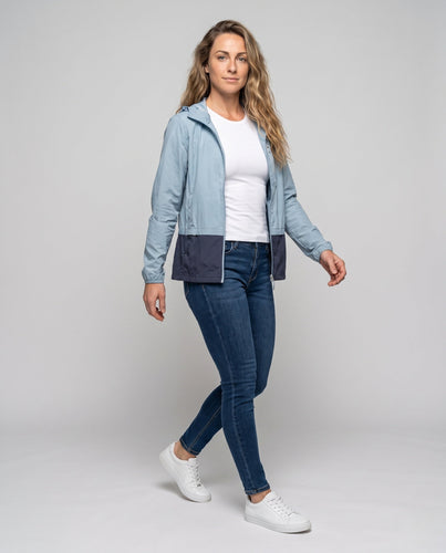 Damen ultraleichte Outdoor-Jacke mit atmungsaktiver Membran Nord Taschen