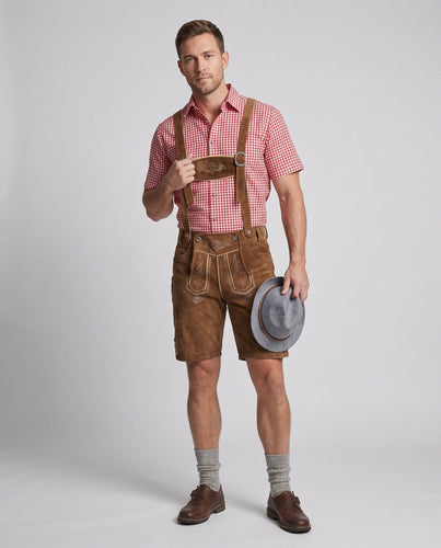 Herren Trachten Shorts mit aufwendiger Stickerei Nord Taschen