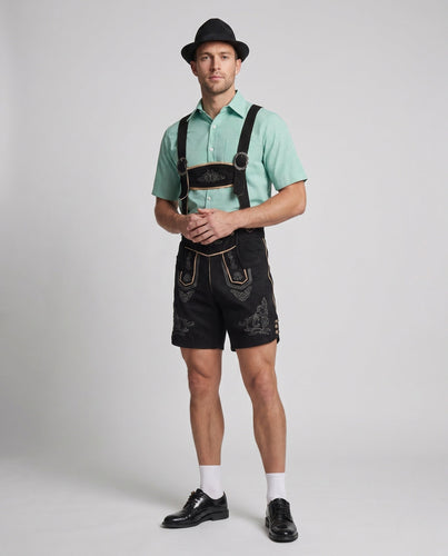 Herren traditionelle Volkshorts mit aufwändiger Stickerei Nord Taschen