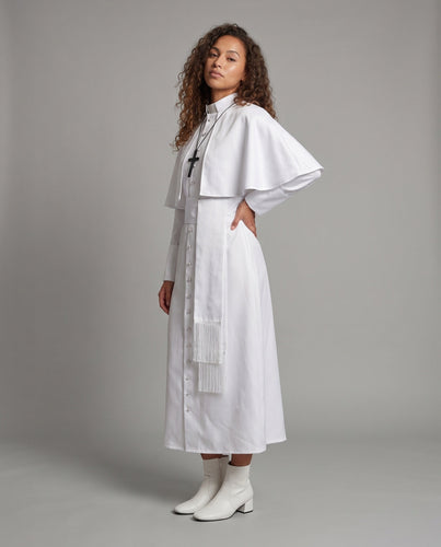 Damen Liturgisches Gewand mit eleganter Kragenpartie und stylischem Umhang Nord Taschen