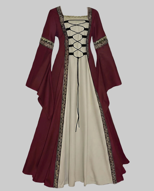 Damen historisches Märchenkleid mit elegantem Schnürdesign Nord Taschen