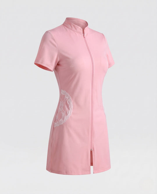 Damen sexy Krankenschwester Kostüm mit Zipper und Strumpfhalter Nord Taschen