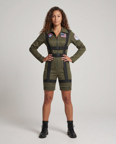 Damen Fliegeroverall mit praktischen Taschen und verstellbaren Trägern Nord Taschen