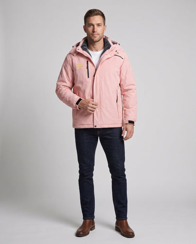 Herren Winterparka mit dickem Fleece-Innenfutter, abnehmbarer Kapuze und winddichter, wasserabweisender Softshell-Schicht Nord Taschen