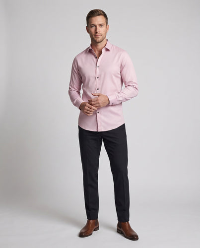 Hemd für Herren mit taillierter Passform, Cutaway-Kragen und elastischem Stretch Nord Taschen