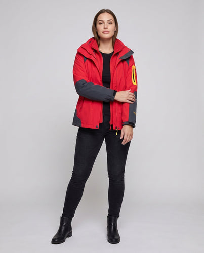 Damen zwei-teiliges Softshell-Fleece-Outdoormantel-Set mit abnehmbarem Kapuze und Ärmeltaschen mit Reißverschluss Nord Taschen