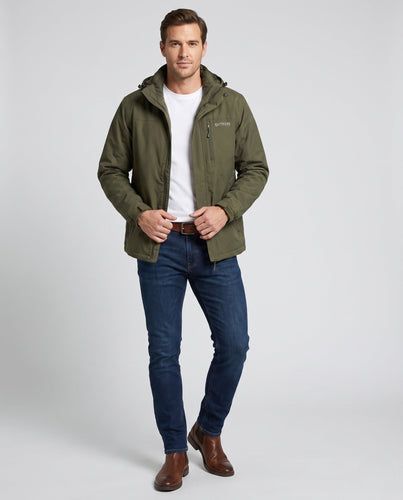 Herren Atmungsaktive Leichte Outdoor-Jacke mit Kapuze, Mesh-Innenfutter und mehreren Taschen Nord Taschen