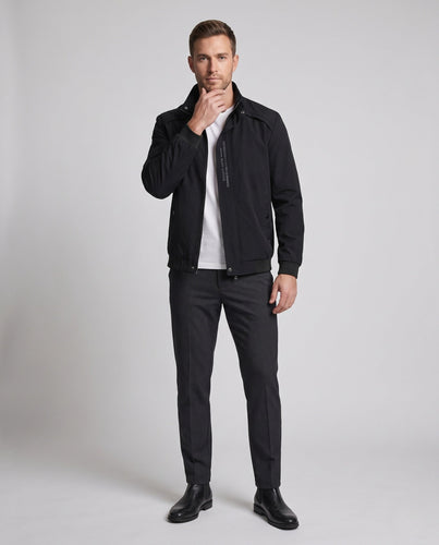 Herren lässige Bomberjacke im minimalistischen urbanen Look mit Stehkragen und Rippbündchen Nord Taschen