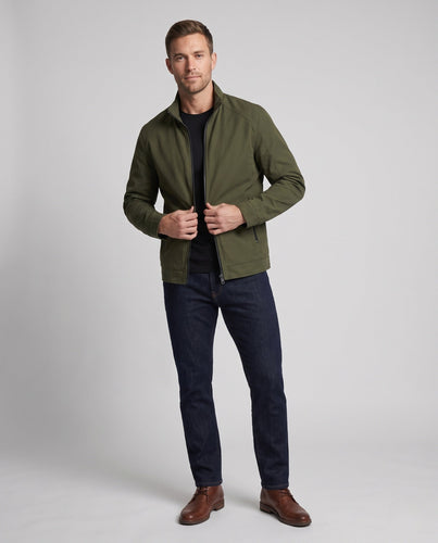 Herren Freizeit Canvas Blouson mit Stehkragen, Reißverschlusstaschen und wärmendem Fleece-Futter Nord Taschen