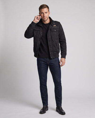 Herren isolierte Field Bomberjacke mit Teddy-Fleece-Futter und Klappentaschen Nord Taschen