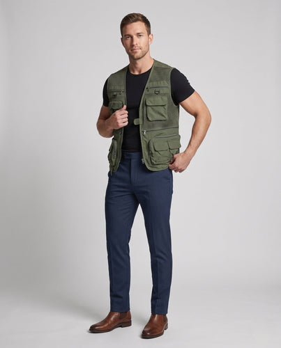 Herren Leichtgewicht Mesh Multi-Taschen Weste für Angeln, Fotografie und Outdoor Nord Taschen