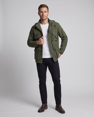 Leichte Utility-Feldjacke für Herren mit multifunktionalen Taschen und verstellbarem Saum Nord Taschen