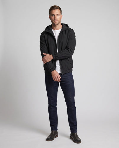 Leichte Herren Windjacke mit Kapuze, elastischen Bündchen und verdecktem Reißverschluss Nord Taschen