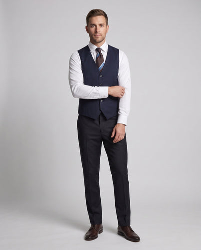 Herren Elegante Anzugweste Nord Taschen