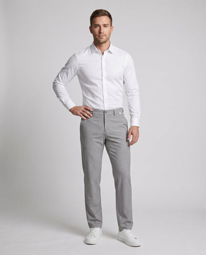 Herren Elegante und Bequeme Stretch Chino-Hosen Nord Taschen