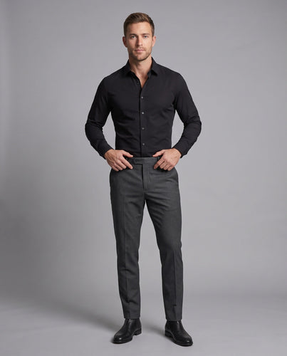 Herren Stretch-Fit Langarmshirt Nord Taschen